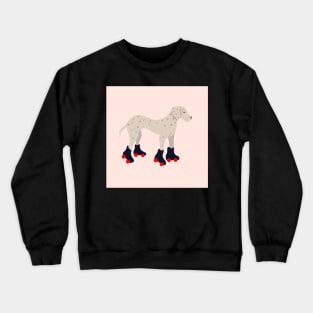 Cute Roller skating dog Crewneck Sweatshirt